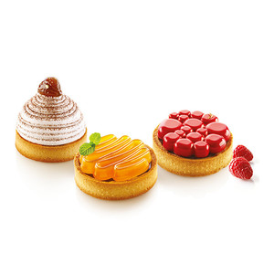 Moules à anneaux à tarte ronds, outils de décoration en <span class=keywords><strong>forme</strong></span> ronde perforés, 8 pièces, bricolage, desserts français, ustensiles de cuisson - Product Image 5