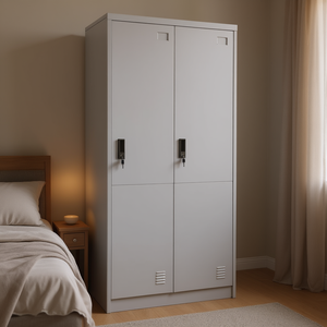 Armario de acero gris claro 31,5 "x 19,7" x 70,9 "Dimensiones - Product Image 2