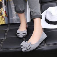 Chaussures plates à bout pointu pour femmes, légères, imperméables, tendance, avec nœud décoratif, talons bas, vente en gros