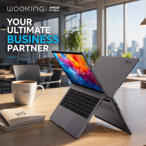 โน้ตบุ๊ก WOOKING X15Nova ขนาด 15.6 นิ้ว ดีไซน์บางเฉียบ |   เอเอ็มดี ไรซ์น รี5 5625ยู |   สมุดบันทึกธุรกิจระดับมืออาชีพ | พีซีแบบพกพาที่มีน้ำหนักเบา - Product Image 5