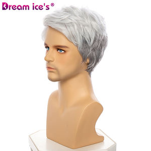 Perruques blondes en gros pour hommes blancs, prix de gros, raie libre, lisses, blond miel 613, <span class=keywords><strong>perruque</strong></span> pour hommes, <span class=keywords><strong>courte</strong></span>, cheveux synthétiques naturels - Product Image 5