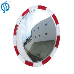 Miroir convexe rond de 45 cm (PC et acier inoxydable) pour la sécurité routière - Angle large, angle mort du trafic - Product Image 5