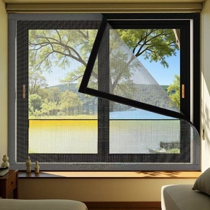 Nouvelle <span class=keywords><strong>Moustiquaire</strong></span> de <span class=keywords><strong>Porte</strong></span> DIY au Design Moderne, Installation Facile, <span class=keywords><strong>pour</strong></span> Maison et Bureau, Maille en Fibre de Verre 15x17, Garantie 1 An - Product Image 4