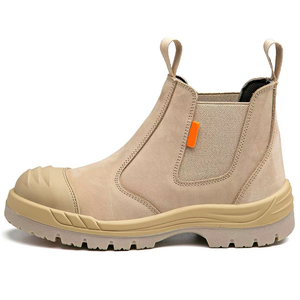 Bottes de travail tactiques SFA3 beige Chelsea avec protection anti-perforation, vente en gros en vrac, MOQ - Product Image 2