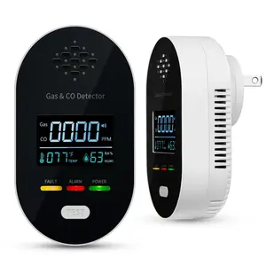 Monóxido de carbono Detector & Detector De Gás Natural, 4 em 1 Plug in Gás & CO Detector, Natural/Propano/Metano Leak Alarm Detector - Product Image 1