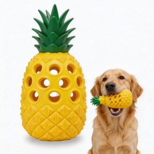Juguete para Perros de Diseño Personalizado para Masticadores Agresivos, Razas Grandes, Piña de Goma Indestructible para Limpiar los Dientes (Gigante) - Product Image 1