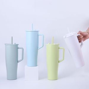 40oz High Quality Double Wall Stainless Steel 304 Material Portable Travel Tumbler <b>Straw</b> for Hot Cold Coffee Drinks Office <b>Cup</b> - Product Image 2