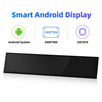 Lecteur DVD double pour voiture de 24,6 pouces pour Mercedes Benz Classe C W204 NTG4.0 2008-2010, CarPlay sans fil, Android Auto, navigation GPS