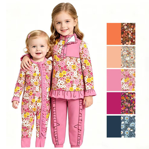 MOQ personnalisé 5 pièces, Vêtements camouflage pour bébés filles et garçons, styles chasse, vente en gros, vêtements pour frères et sœurs, boutique, prix usine, barboteuses, robes, pulls - Product Image 2