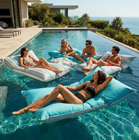 Fauteuil flottant de luxe pour piscine, imperméable, chaise longue flottante de qualité marine pour adultes