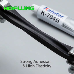 Colle industrielle noire économique Kafuter K-704B, adhésif d'étanchéité en silicone - Product Image 2