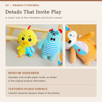 Jouet en peluche couineur pour chien, pour la mastication et le jeu interactif, jouets doux pour chiots et chiens de petite, moyenne et grande taille