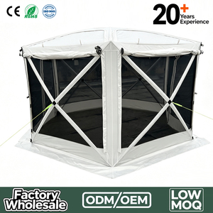 Tente Pop-Up à Structure Concentrée, Installation Facile, Grand Espace pour 6-8 Personnes, Abri Moustiquaire pour Camping Familial en Plein Air - Product Image 1