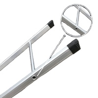 Escabeau pliant en aluminium multi-usage pour la maison avec pédale antidérapante Escaliers Main courante Plateau à outils Escabeaux