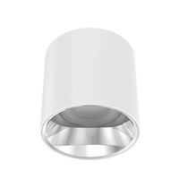 Aluminium Design Moderne IP54 12W Bureau Noir Blanc Rond Carré Plafond Encastré en Surface Cob Led Spot