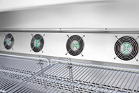 Tables de préparation de pizzas à double porte en acier inoxydable avec dégivrage automatique, refroidisseur d'air, refroidisseur de comptoir réfrigéré, vitrine de présentation pour la restauration