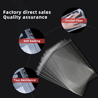 Sacs en plastique transparent, sacs en cellophane, sacs d'emballage transparents, sacs OPP auto-adhésifs