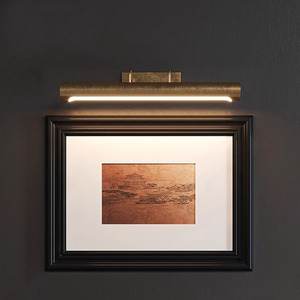 Lampe murale d'art LED dorée moderne, luminaire mural <span class=keywords><strong>de</strong></span> luxe <span class=keywords><strong>pour</strong></span> salon, hôtel, <span class=keywords><strong>salle</strong></span> <span class=keywords><strong>de</strong></span> <span class=keywords><strong>bain</strong></span>, corps en laiton, <span class=keywords><strong>miroir</strong></span> <span class=keywords><strong>de</strong></span> courtoisie, <span class=keywords><strong>applique</strong></span> murale - Product Image 3