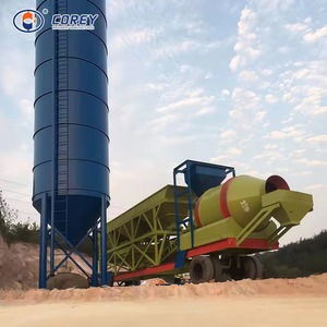 Planta Mezcladora de Concreto Móvil Pequeña Corey YHZM2000 con Control Automático y Mezcladora JS1500 para Proyectos de Construcción - Product Image 2