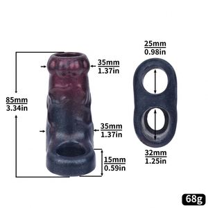 Monster Fantasy Reusable Silicon <b>Dildo</b> Sleeve Cock Extender Penis Sleeve Girth Enhancer Cock Sleeve Extender for Man - Product Image 2