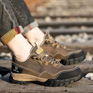 OEM <b>Lightweight</b> Safety <b>Men</b> <b>Shoes</b> Comfortable Breathable Anti-Smash Anti-Puncture Wear-Resistant Non-Slip - Product Image 2
