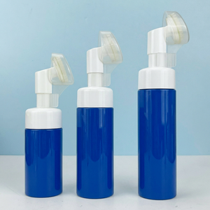 200ml Teal Blue PET Plastic Foaming Hand Soap <b>Bottle</b> with Portable Foam <b>Pump</b> for Shampoo Cleansing - Product Image 1