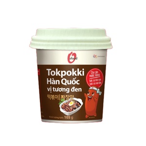 Venta al por mayor O'Food Jajang Tokpokki Instantáneo 105g - Pastel de Arroz Coreano con Frijol Negro Sabroso - Sin Picante - Venta al por Mayor 2026 - Product Image 1