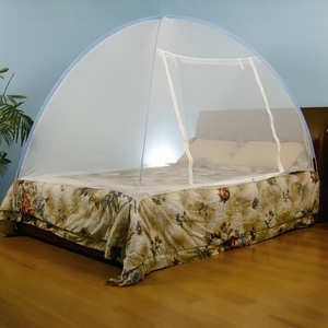 Ukuran ganda jaring nyamuk lipat Gratis instalasi gulungan serat Yurt Mongolia untuk dalam ruangan & luar ruangan Kamar Tidur & Berkemah - Product Image 4