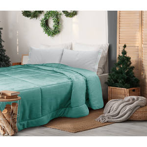 QUILTING IN POLIESTERE VELLUTATO MIC 250X250CM ASSORTITO - Product Image 1