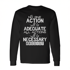 Camiseta de Manga Larga con Estampado de Frases de Marcha de Protesta Política, Camiseta Promocional - Product Image 3