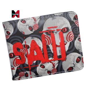 Nueva llegada de la película de dibujos animados <span class=keywords><strong>Saw</strong></span> Monedero corto con bolsillo para monedas - Product Image 1