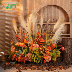 Bouquet de fleurs artificielles Greenway HY-BM11 Décoration d'automne Paysage de jardin intérieur - Product Image 1