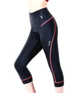 Popular negro damas montar en bicicleta pantalones cortos de ropa de bicicleta acolchado <span class=keywords><strong>mujer</strong></span> ciclismo medias - Product Image 1