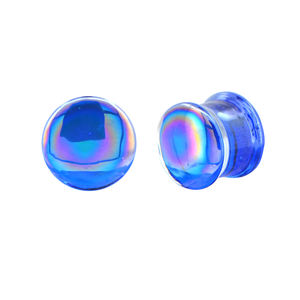 फैक्टरी भेदी प्लग ग्लास सुरंग कार्बनिक बाली प्राकृतिक पत्थर हीरा एक्सेंट सर्पिल फूल स्टड कान गेज - Product Image 6