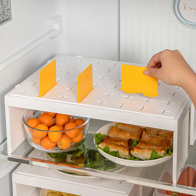 Plastic Kitchen Storage Rack Convience Multilayer Stacking Storage Shelves Food and Sundries Storage Holder