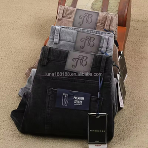 Pantalon fuselé en coton décontracté pour hommes, robe solide et douce, élastique et bien ajustée, poches droites à la cheville, tissu en toile léger - Product Image 5