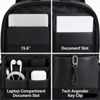 Sac à dos en cuir pour homme avec logo personnalisé, sac à dos vintage à cordon pour ordinateur portable, sac à dos imperméable pour homme de grande capacité pour les voyages d'affaires