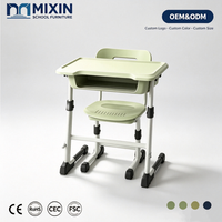 Chaises de bureau écologiques, durables, réglables en hauteur, ergonomiques pour les étudiants, pour l'école, la salle de classe, l'apprentissage, le mobilier scolaire