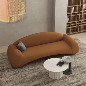 Sofá de Hotel en Forma de L con Espuma de Alta Densidad y Tela Flocada con Diseño Artístico para Recepción de Hotel - Product Image 3