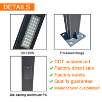 Lampadaire LED extérieur en aluminium moulé sous pression, étanche IP65, 30W AC, pour jardin, aménagement paysager et éclairage public