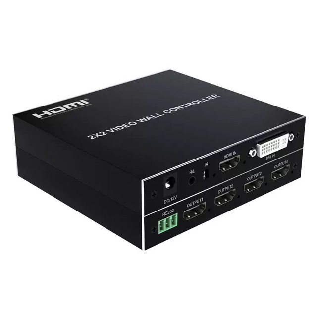 4K 2x2 HDMI DVI TV Video Wall Controller Processor Multi Video Screen Processor 1X2 1X4 1X3 2X1 3x1 4X1 HDMI Video Processor