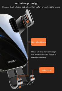 C87 mới nhất đến phổ tự động Air Vent Clip điện thoại di động núi hỗ trợ trọng lực xe người giữ điện thoại - Product Image 3