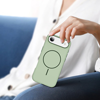 Coque magnétique N52 antichoc pour iPhone 17 Pro Max, en PC mat et TPU souple, avec boutons métalliques détachables et logo personnalisé