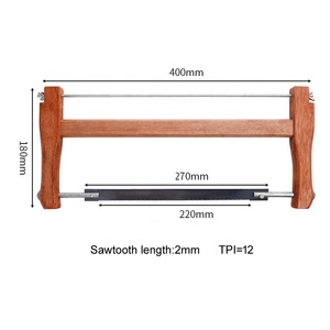 Scie à cadre portative <span class=keywords><strong>de</strong></span> qualité professionnelle avec <span class=keywords><strong>lame</strong></span> en bois <span class=keywords><strong>de</strong></span> <span class=keywords><strong>teck</strong></span> 350 mm 400/490/580 mm, coupe <span class=keywords><strong>de</strong></span> 12 mm, 4-6 TPI pour le travail du bois - Product Image 5
