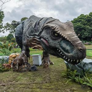 Modèle de dinosaure Tyrannosaurus réaliste animatronique en métal, télécommandé, tailles personnalisables, pour jardin, centre commercial, <span class=keywords><strong>parc</strong></span> d'aventure - Product Image 6
