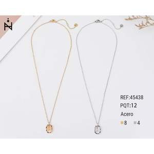 Collana con ciondolo a forma di lettera H Ziinii 10x15 cm, gioielli minimalisti in acciaio - Product Image 1