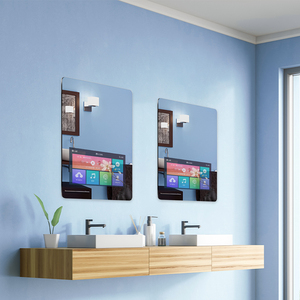 <span class=keywords><strong>Miroir</strong></span> magique de salle de bain Smart <span class=keywords><strong>TV</strong></span> Android à écran tactile étanche avec haut-parleurs intégrés avec google Play Store - Product Image 4