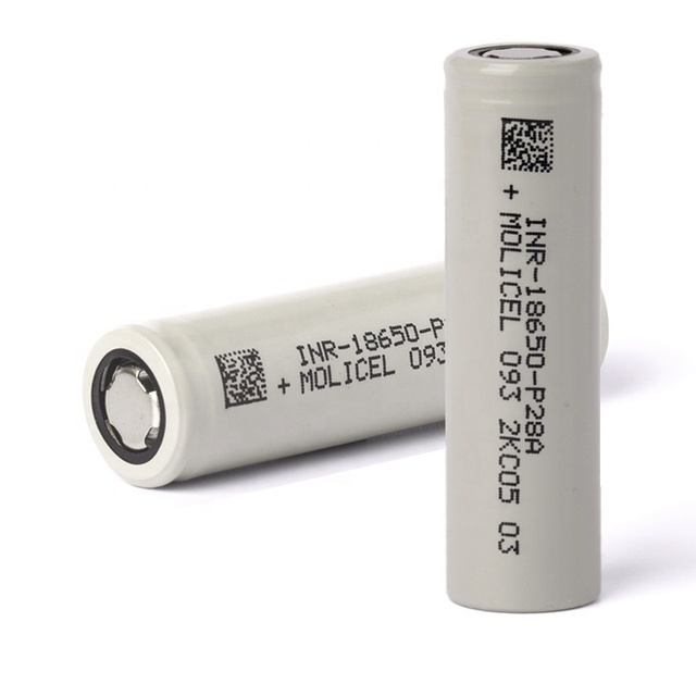 Original Molicel 18650 P28a 2800 Mah 35A High Rate Cylindrical Lithium-Ion Rechargeable Battery for Electric Scooter Power Tools