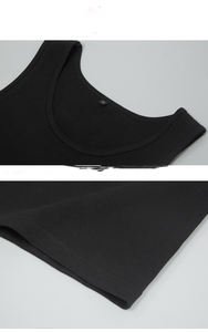 <span class=keywords><strong>Camiseta</strong></span> sin Mangas Formal Personalizada de Punto 100% Algodón 230GSM con Tecnología Antiencogimiento y Antipilling para Hombre - Product Image 3