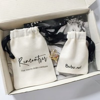 Sac à cordon personnalisé avec logo, sac cadeau en coton avec cordon, emballage en coton naturel 100% écologique, sac à cordon en coton beige
